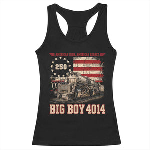 Train USA 250th Anniversary Racerback Tank Top American Iron Legacy Steam Locomotive Railroad Train Engine TS11 Black Print Your Wear