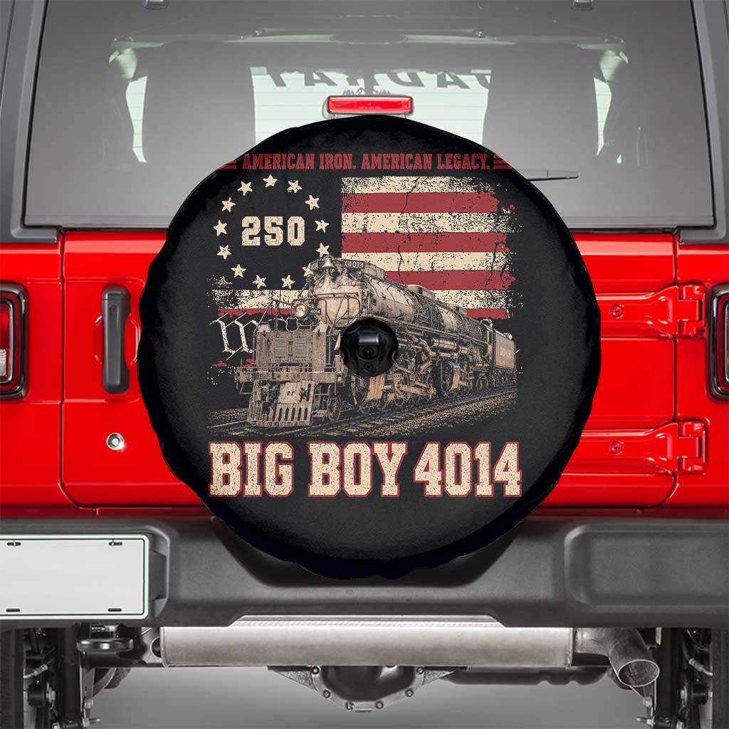 Train USA 250th Anniversary Spare Tire Cover American Iron Legacy Steam Locomotive Railroad Train Engine TS11 Black Print Your Wear