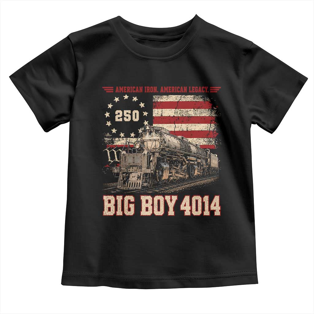 Train USA 250th Anniversary Toddler T Shirt American Iron Legacy Steam Locomotive Railroad Train Engine TS11 Black Print Your Wear