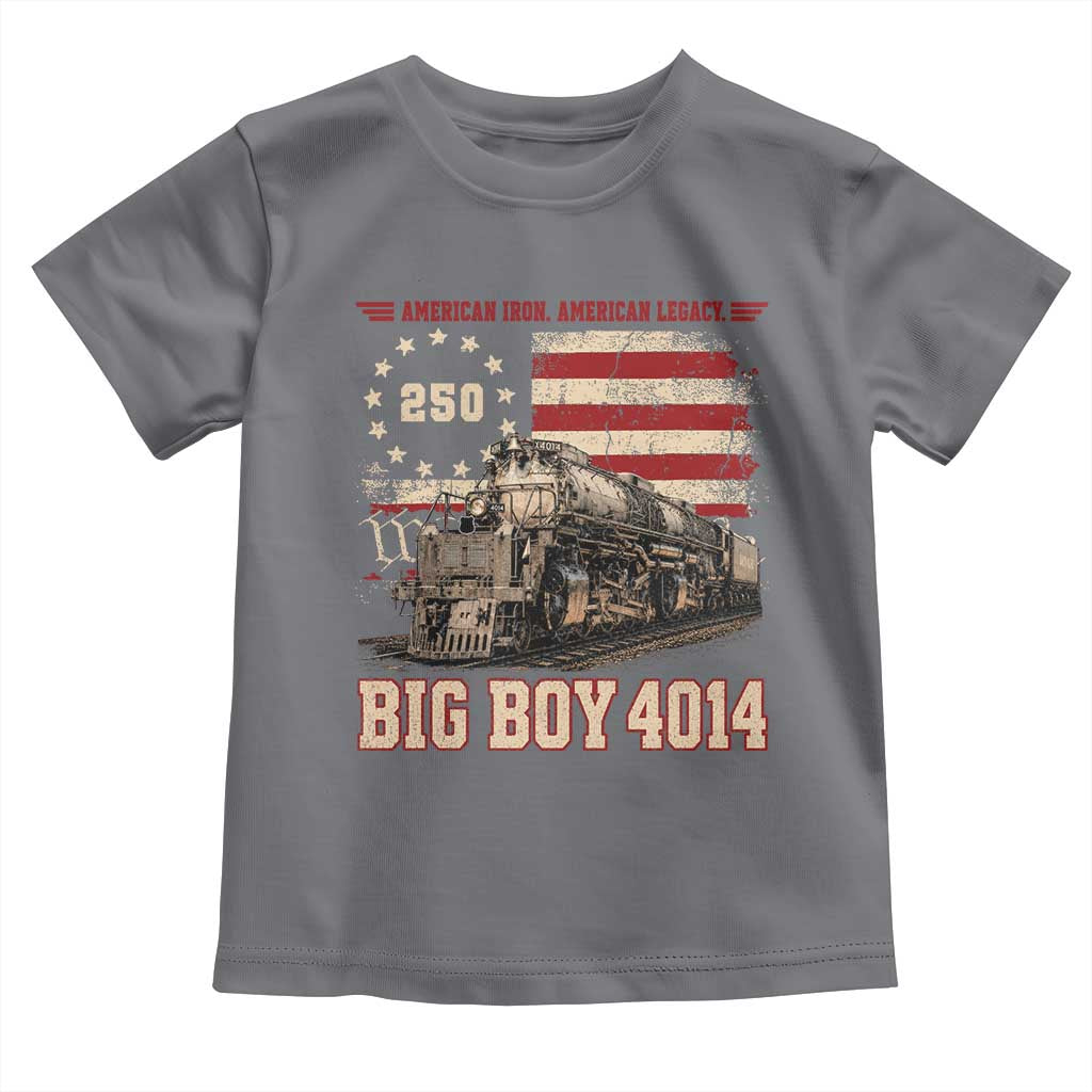Train USA 250th Anniversary Toddler T Shirt American Iron Legacy Steam Locomotive Railroad Train Engine TS11 Charcoal Print Your Wear