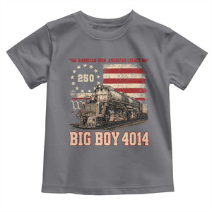 Train USA 250th Anniversary Toddler T Shirt American Iron Legacy Steam Locomotive Railroad Train Engine TS11 Charcoal Print Your Wear