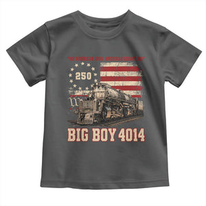 Train USA 250th Anniversary Toddler T Shirt American Iron Legacy Steam Locomotive Railroad Train Engine TS11 Dark Heather Print Your Wear