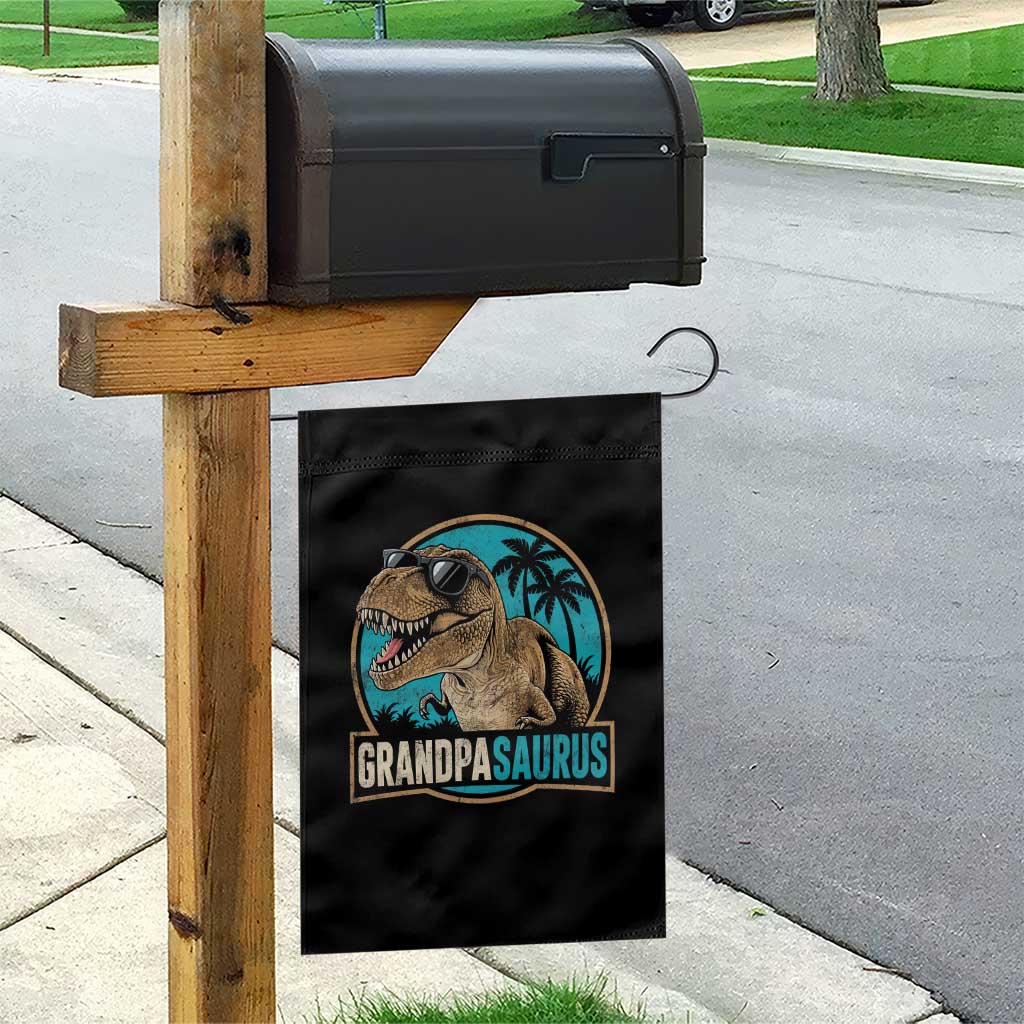 Dinosaur Grandfather Garden Flag Funny Grandpasaurus Fathers Day Family Matching TS11 Print Your Wear