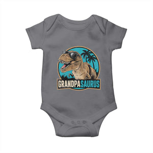 Dinosaur Grandfather Baby Onesie Funny Grandpasaurus Fathers Day Family Matching TS11 Charcoal Print Your Wear