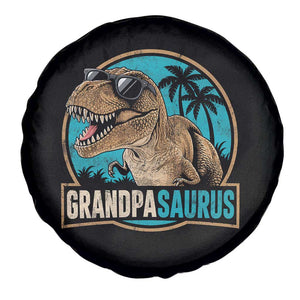 Dinosaur Grandfather Spare Tire Cover Funny Grandpasaurus Fathers Day Family Matching TS11 Print Your Wear