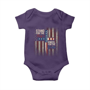 Stand For The Flag Kneel For The Cross Baby Onesie Patriotic Faith Vintage American Flag
