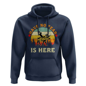 Funny Canada Hoodie Have No Fear The Canadian Is Here Maple Leaf TS11 Navy Print Your Wear