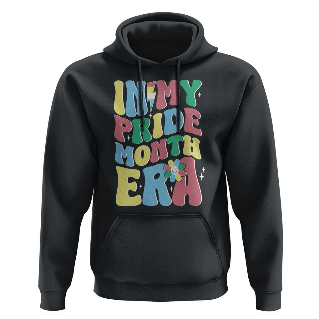 Disability Pride Month Hoodie In My Pride Month Era Retro Groovy Flower TS11 Black Print Your Wear