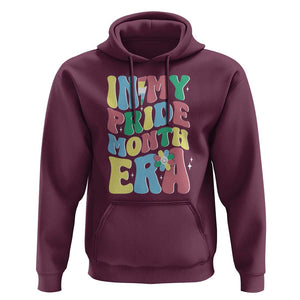 Disability Pride Month Hoodie In My Pride Month Era Retro Groovy Flower TS11 Maroon Print Your Wear
