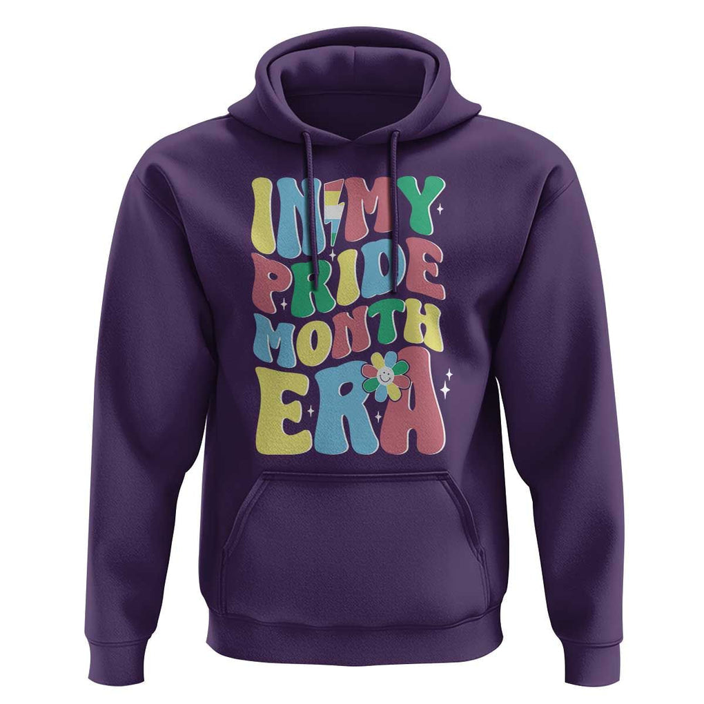 Disability Pride Month Hoodie In My Pride Month Era Retro Groovy Flower TS11 Purple Print Your Wear