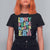 Disability Pride Month T Shirt For Women In My Pride Month Era Retro Groovy Flower TS11 Black Print Your Wear