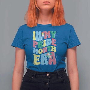 Disability Pride Month T Shirt For Women In My Pride Month Era Retro Groovy Flower TS11 Royal Blue Print Your Wear