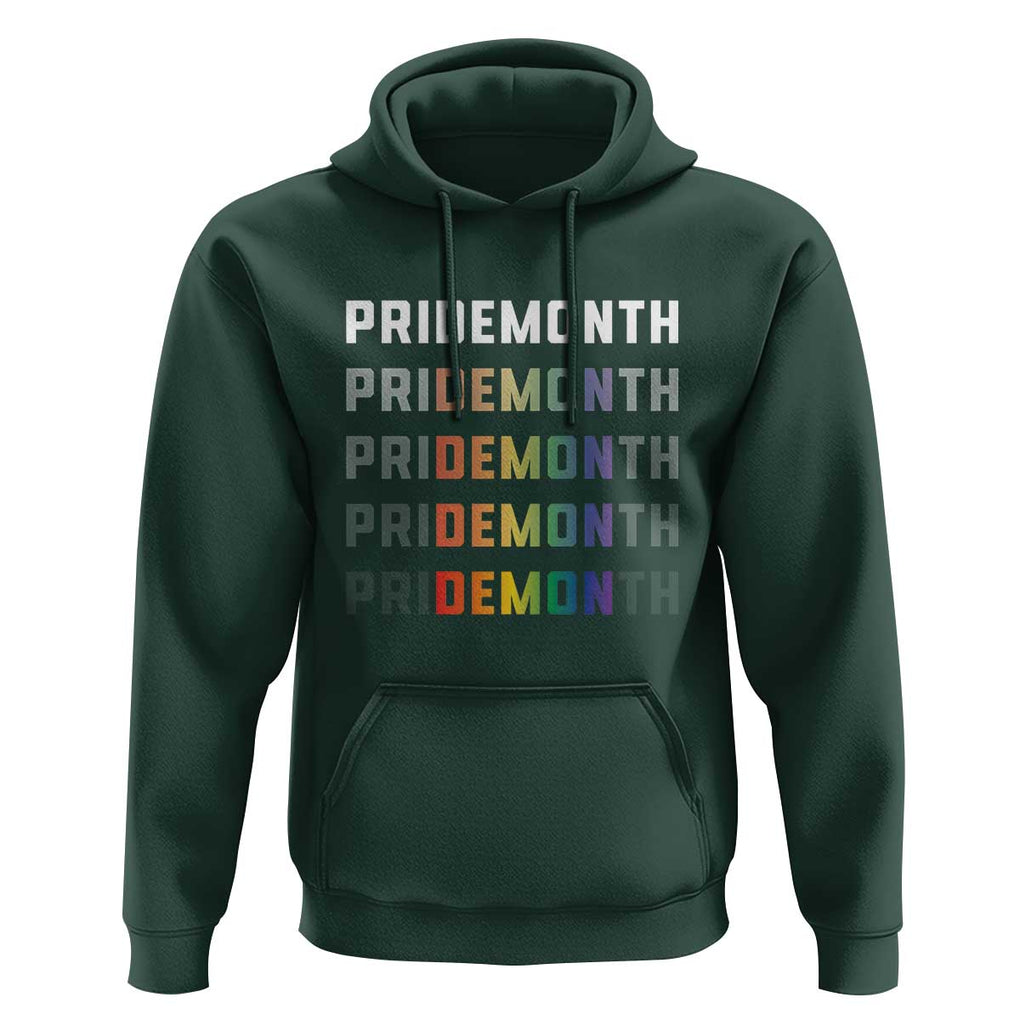 LGBT Pride Month Hoodie LGBT Supporter TS11 Dark Forest Green Print Your Wear