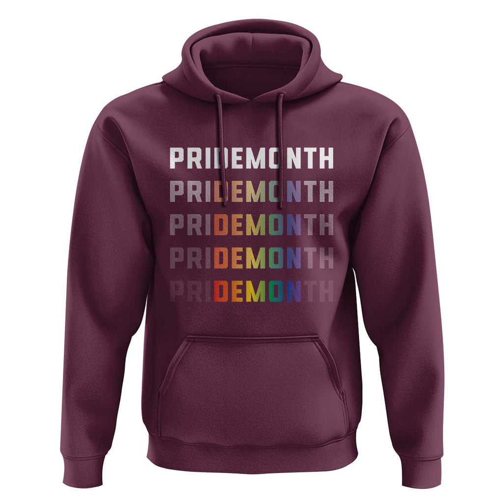 LGBT Pride Month Hoodie LGBT Supporter TS11 Maroon Print Your Wear