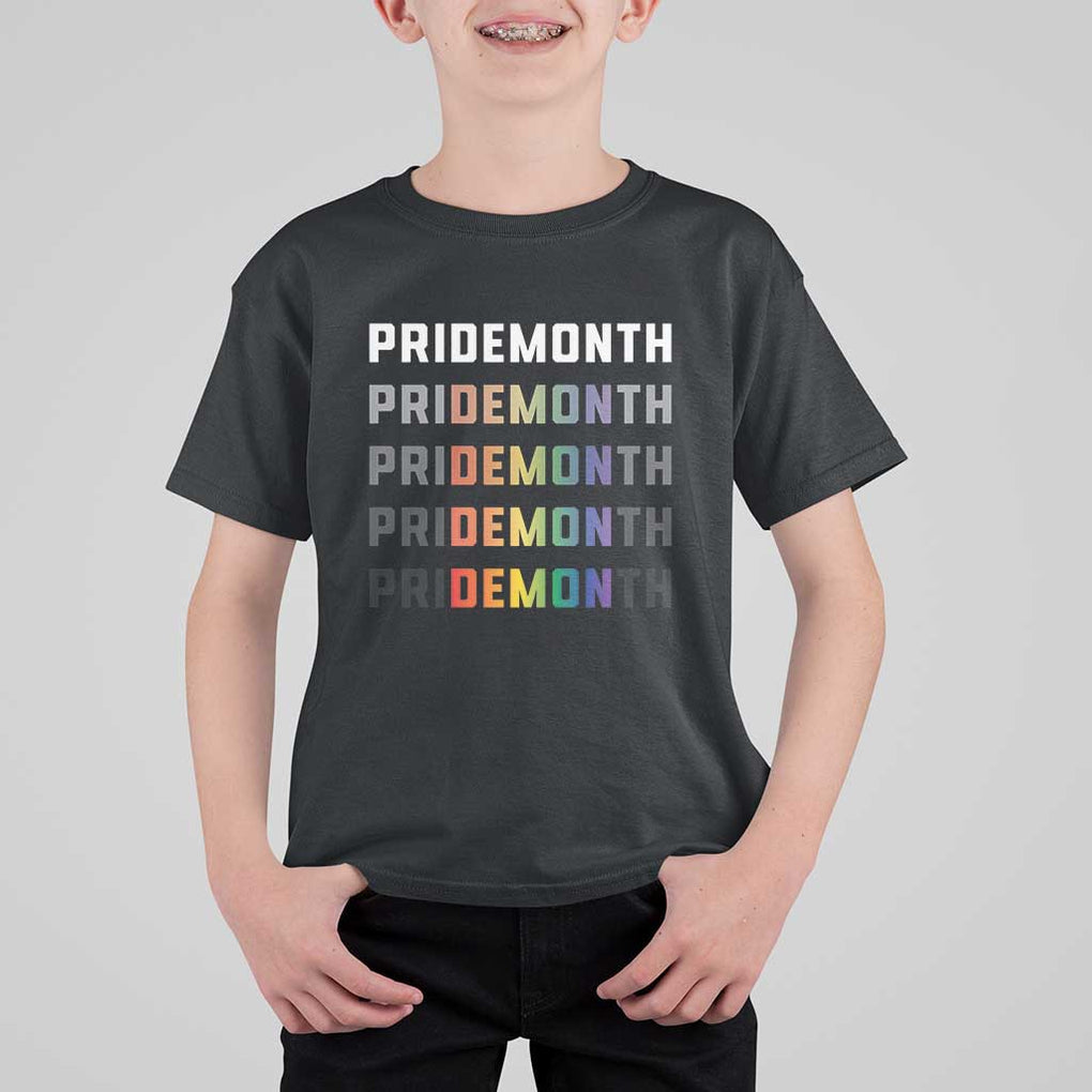 LGBT Pride Month T Shirt For Kid LGBT Supporter TS11 Black Print Your Wear