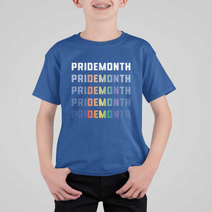 LGBT Pride Month T Shirt For Kid LGBT Supporter TS11 Royal Blue Print Your Wear