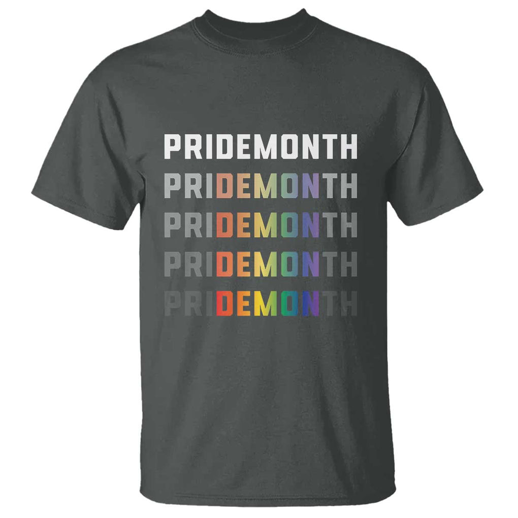 LGBT Pride Month T Shirt LGBT Supporter TS11 Dark Heather Print Your Wear