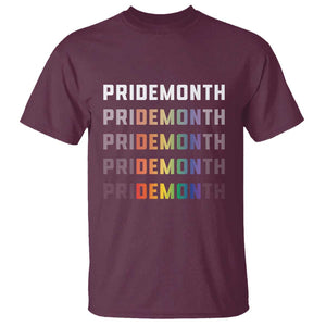LGBT Pride Month T Shirt LGBT Supporter TS11 Maroon Print Your Wear
