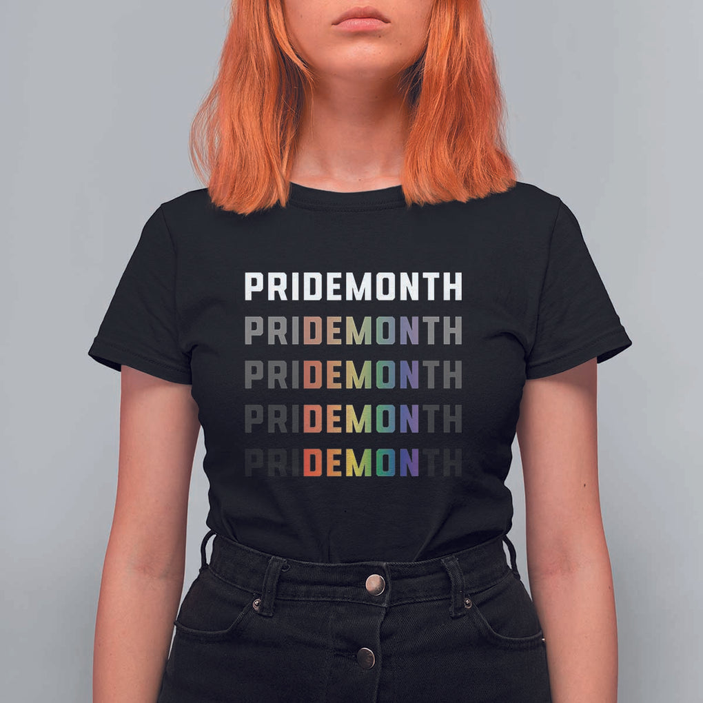 LGBT Pride Month T Shirt For Women LGBT Supporter TS11 Black Print Your Wear
