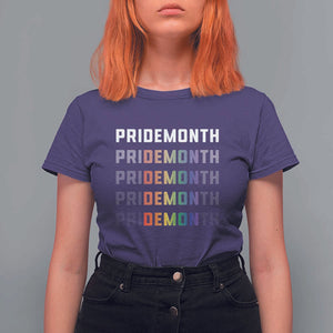 LGBT Pride Month T Shirt For Women LGBT Supporter TS11 Purple Print Your Wear