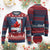 Funny Canadian American Knit Sweatshirt Dual Citizen Liberty Or Death A Mari Usque Ad Mare TS11 Burgundy Print Your Wear