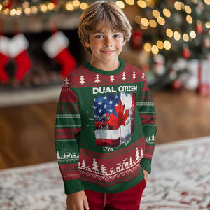 Funny Canadian American Knit Sweatshirt Dual Citizen Liberty Or Death A Mari Usque Ad Mare TS11 Christmas Print Your Wear