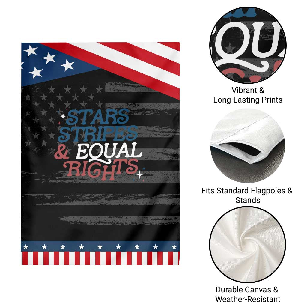 Stars Stripes And Equal Rights Garden Flag 4th Of July Liberal American TS11 Print Your Wear