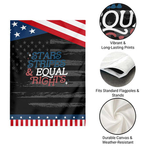 Stars Stripes And Equal Rights Garden Flag 4th Of July Liberal American TS11 Print Your Wear