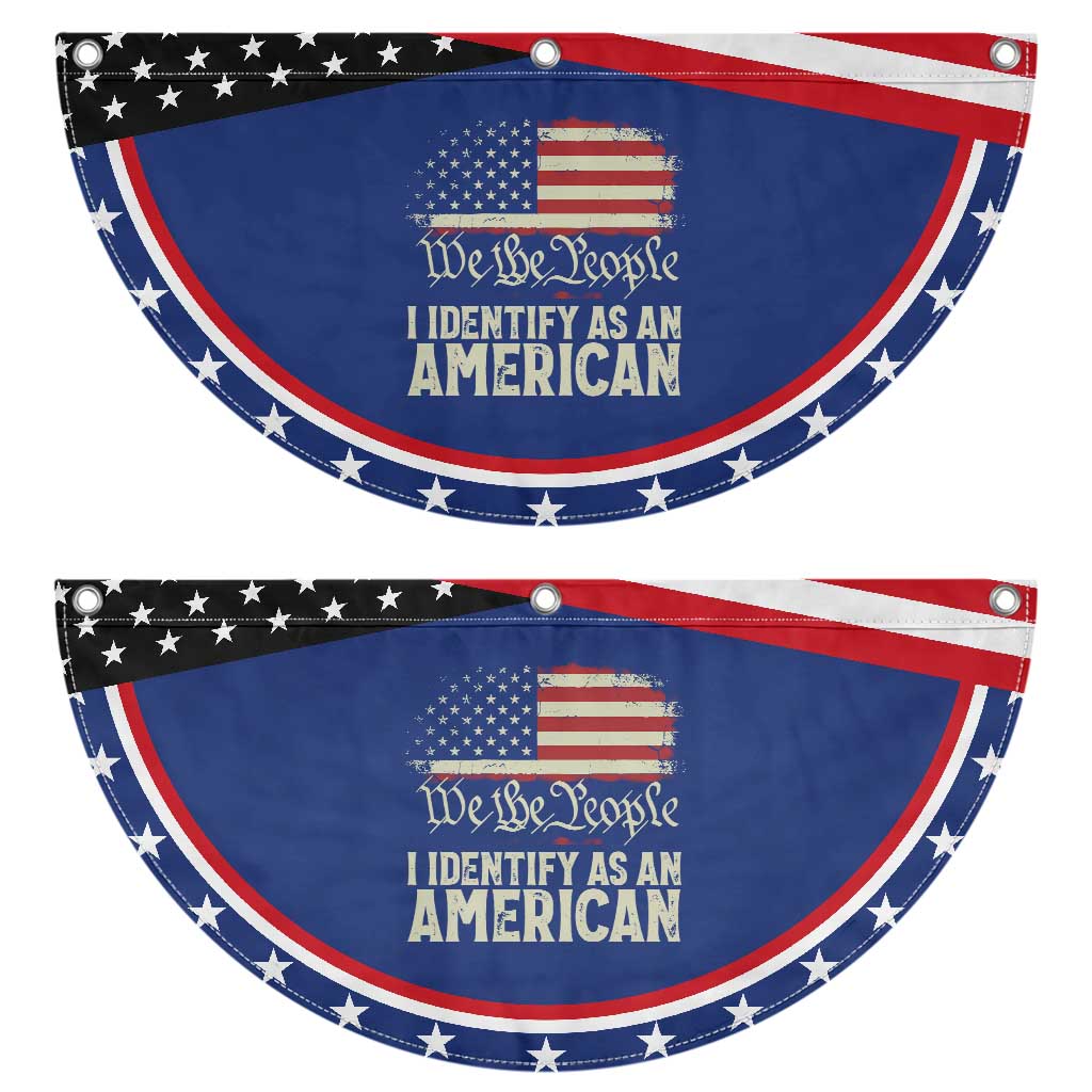 Funny I Identify As An American Patriotic Fan Flag 4th Of July American Flag TS11 2pcs pack Classic Navy Print Your Wear