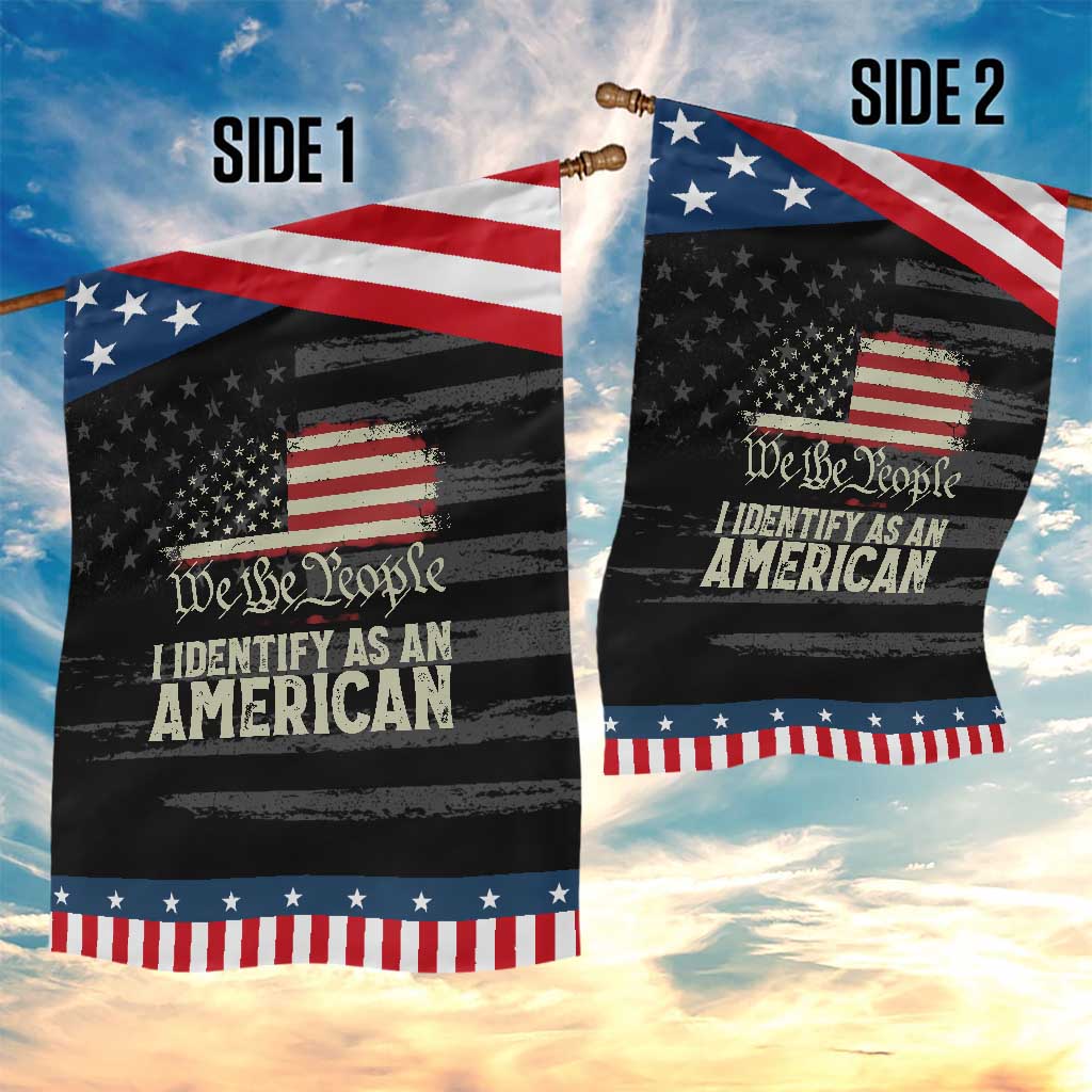Funny I Identify As An American Patriotic Garden Flag 4th Of July American Flag TS11 Print Your Wear