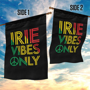 Irie Vibes Only Garden Flag Rasta Reggae Roots Flag Music TS11 Print Your Wear