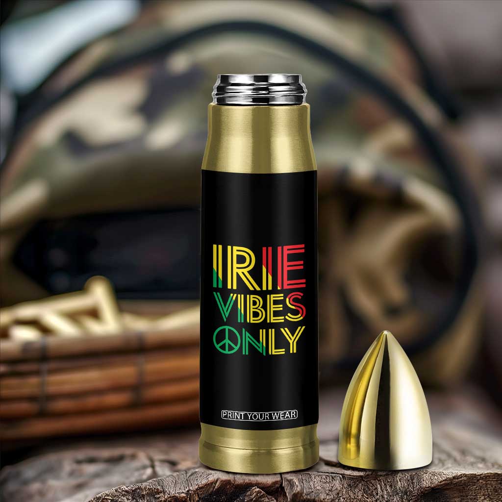 Irie Vibes Only Bullet Tumbler Rasta Reggae Roots Flag Music TS11 Print Your Wear