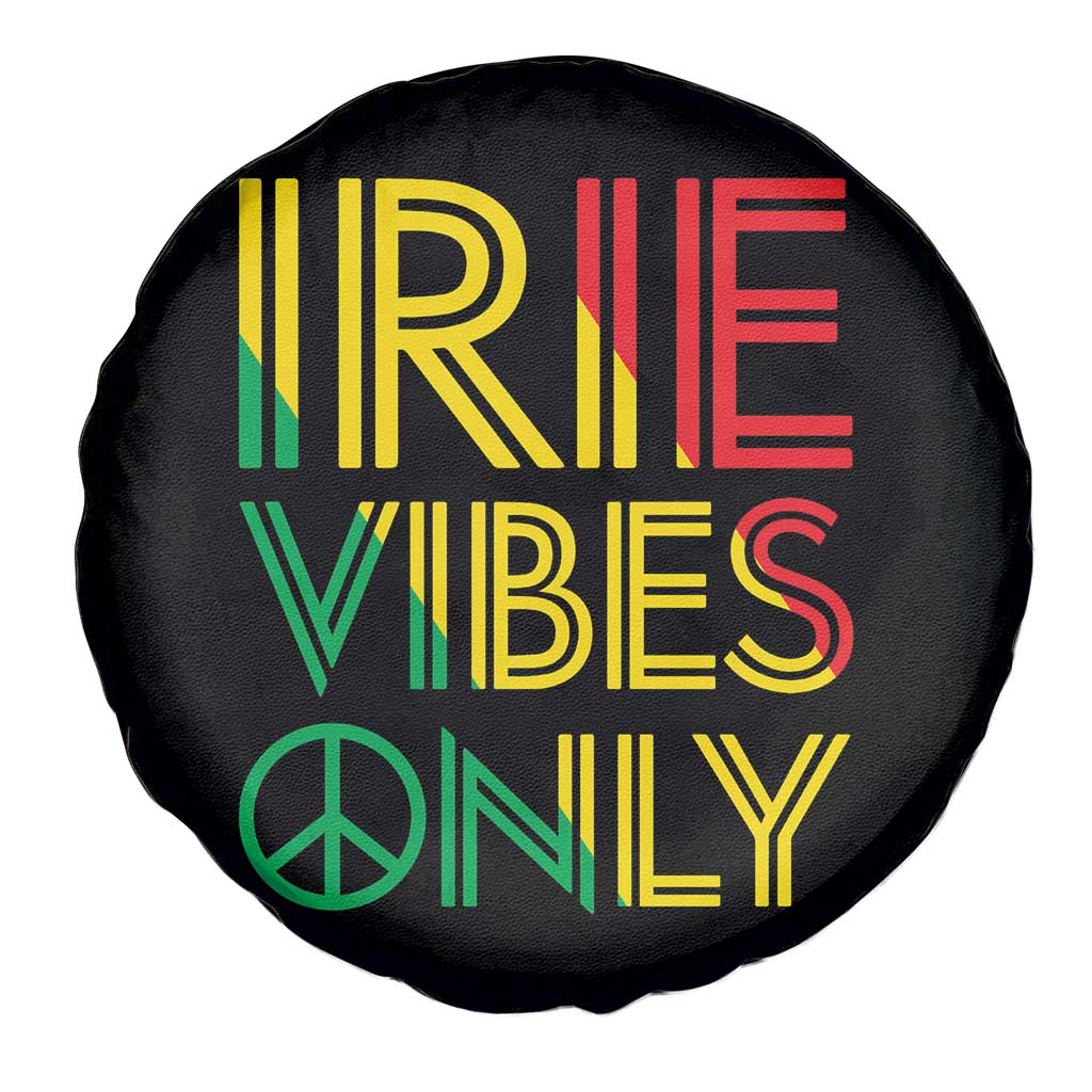 Irie Vibes Only Spare Tire Cover Rasta Reggae Roots Flag Music TS11 Print Your Wear