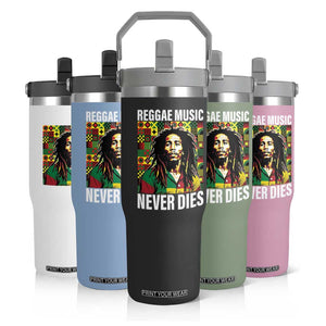 Legend Bob Flip Straw Tumbler Reggae Music Never Dies Rasta TS11 Print Your Wear