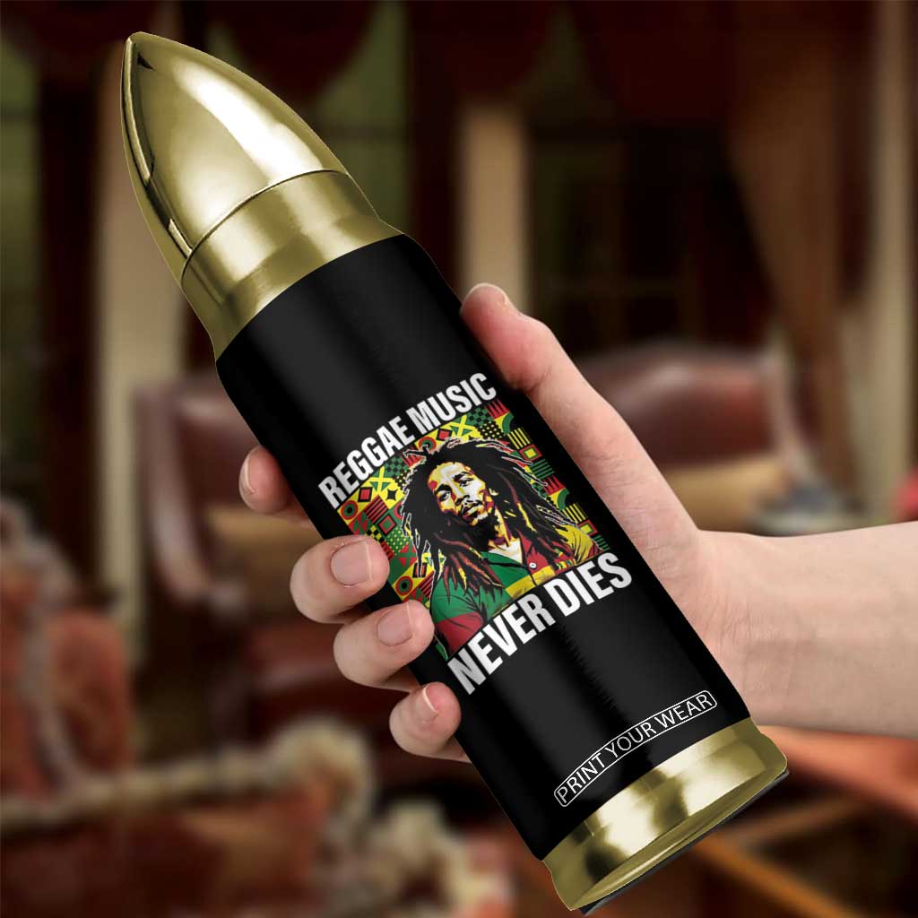 Legend Bob Bullet Tumbler Reggae Music Never Dies Rasta TS11 Print Your Wear