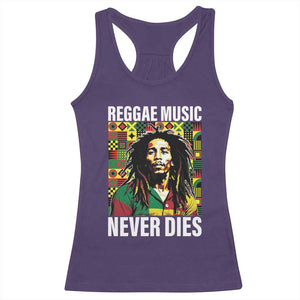 Legend Bob Racerback Tank Top Reggae Music Never Dies Rasta TS11 Purple Print Your Wear
