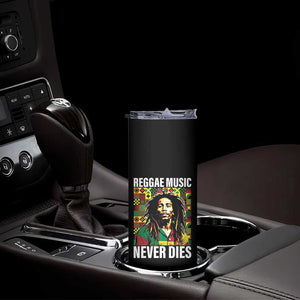 Legend Bob Skinny Tumbler Reggae Music Never Dies Rasta TS11 Print Your Wear