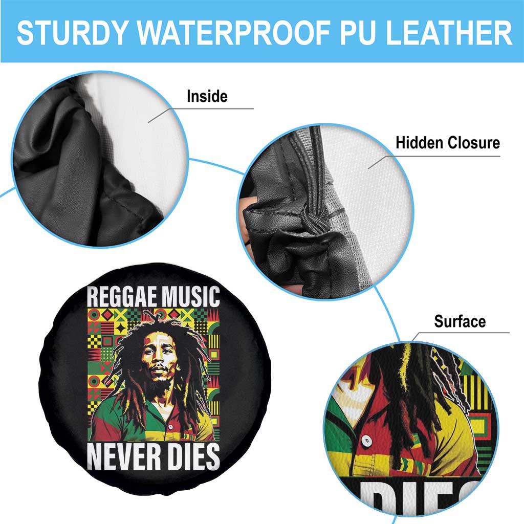 Legend Bob Spare Tire Cover Reggae Music Never Dies Rasta TS11 Print Your Wear