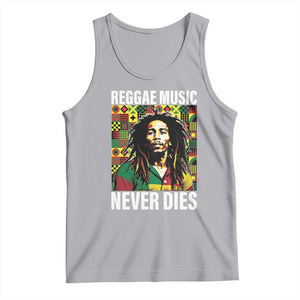 Legend Bob Tank Top Reggae Music Never Dies Rasta TS11 Athletic Heather Print Your Wear