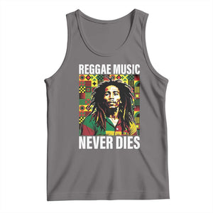 Legend Bob Tank Top Reggae Music Never Dies Rasta TS11 Deep Heather Print Your Wear