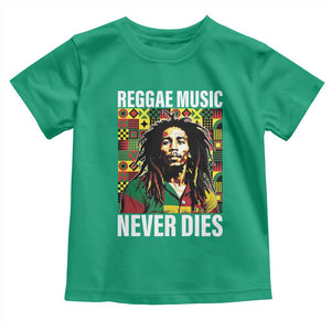 Legend Bob Toddler T Shirt Reggae Music Never Dies Rasta TS11 Irish Green Print Your Wear