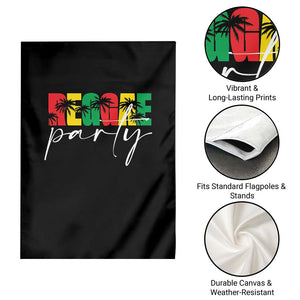 Reggae Party Garden Flag Rastafari Jamaican Palm Tree Music TS11 Print Your Wear