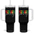 Reggae Party Tumbler With Handle Rastafari Jamaican Palm Tree Music TS11 One Size: 40 oz Black Print Your Wear