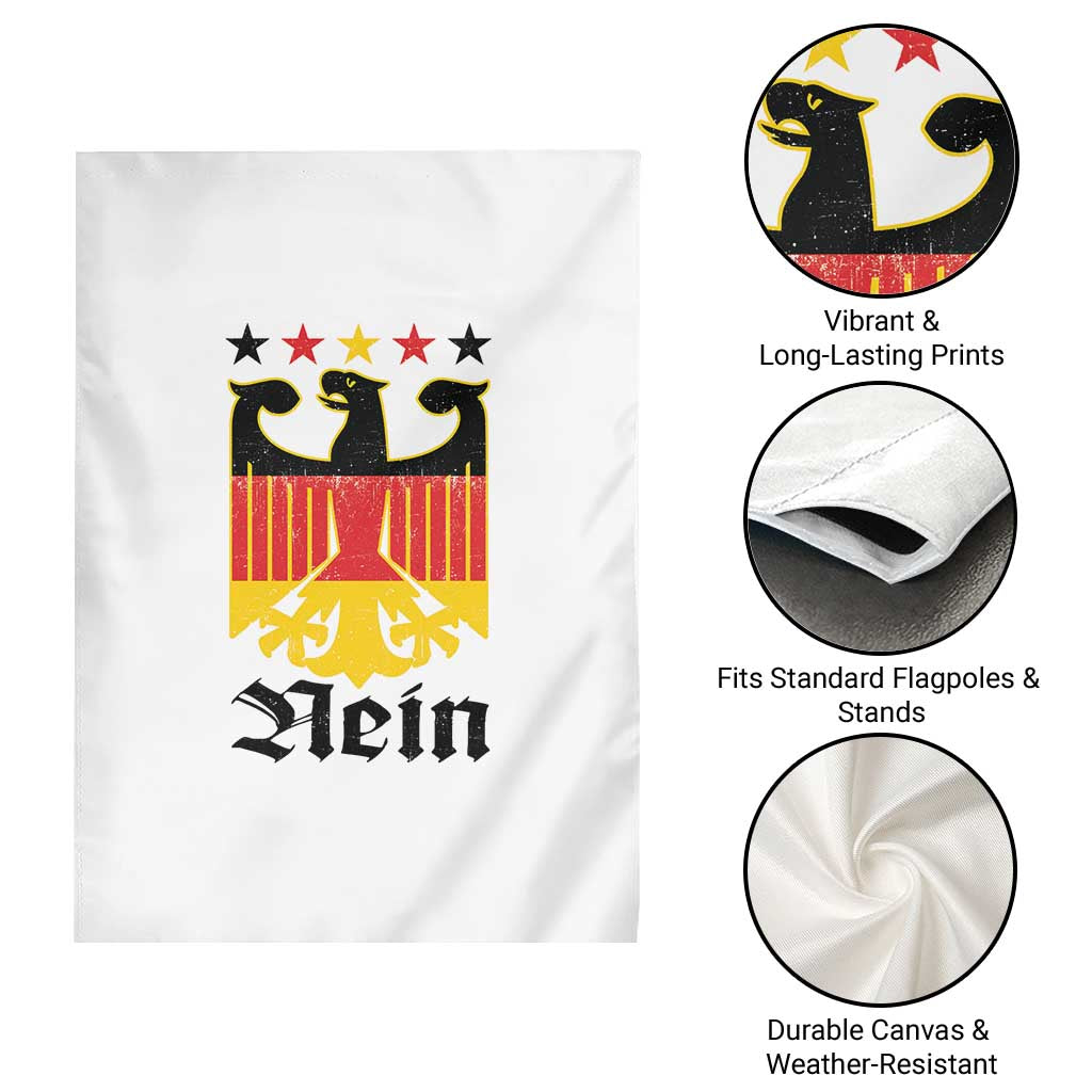 Funny German Eagle Garden Flag Vintage Nein No Germany Souvenir Oktoberfest TS11 Print Your Wear