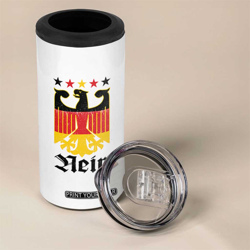 Funny German Eagle 4 in 1 Can Cooler Tumbler Vintage Nein No Germany Souvenir Oktoberfest TS11 Print Your Wear