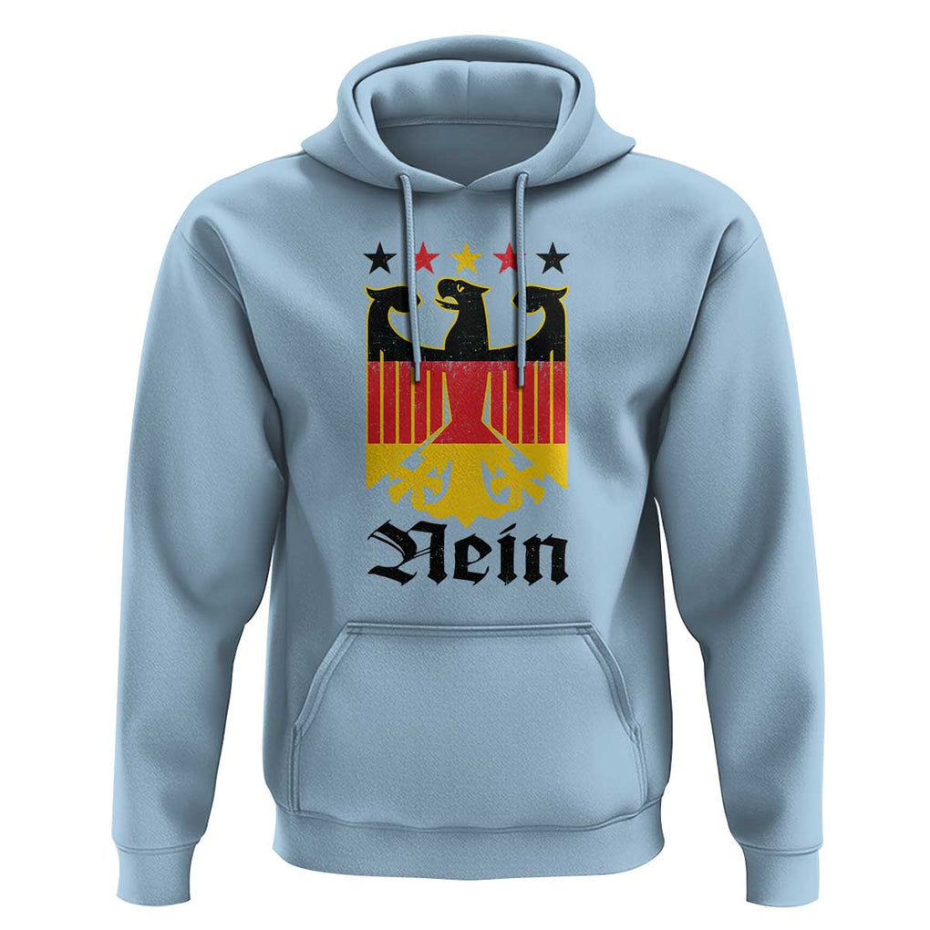 Funny German Eagle Hoodie Vintage Nein No Germany Souvenir Oktoberfest TS11 Light Blue Print Your Wear