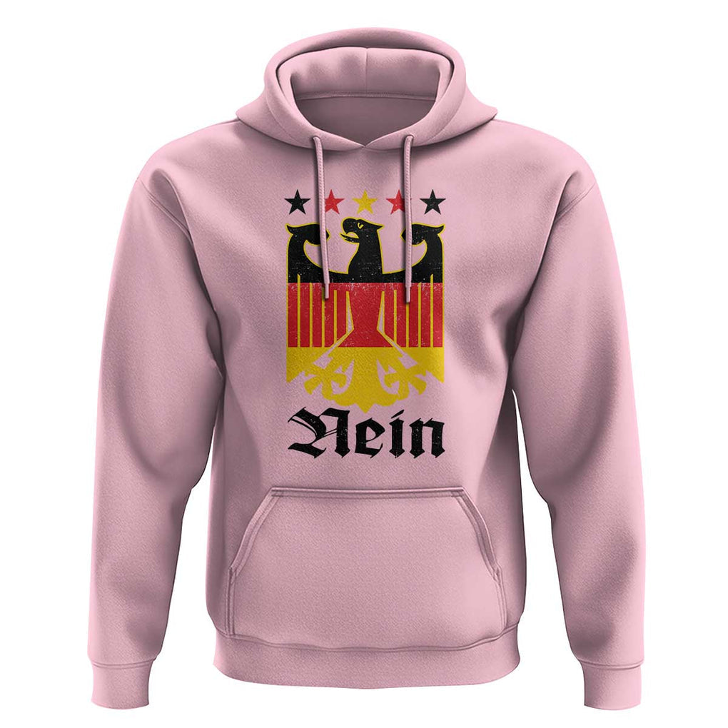 Funny German Eagle Hoodie Vintage Nein No Germany Souvenir Oktoberfest TS11 Light Pink Print Your Wear