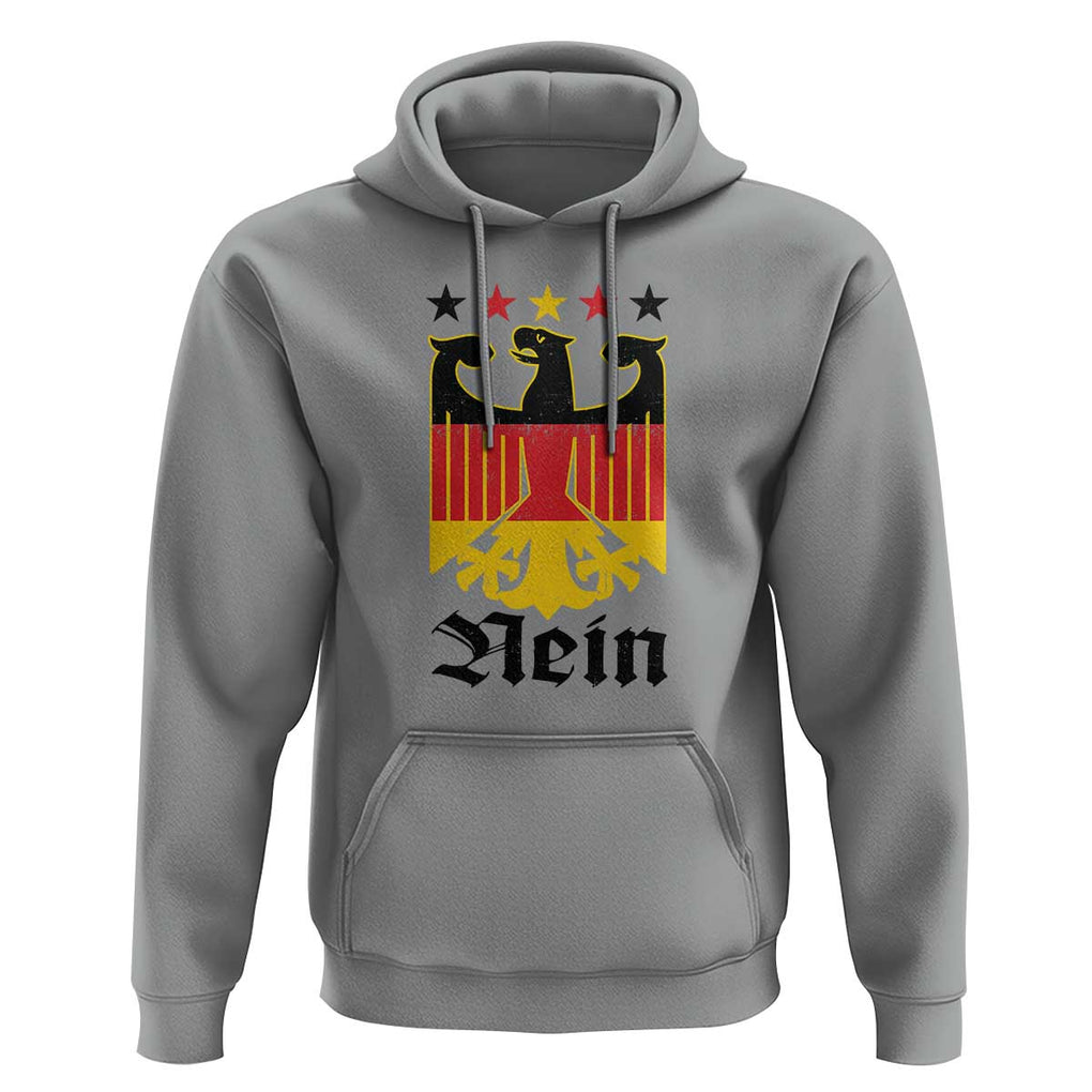 Funny German Eagle Hoodie Vintage Nein No Germany Souvenir Oktoberfest TS11 Sport Gray Print Your Wear