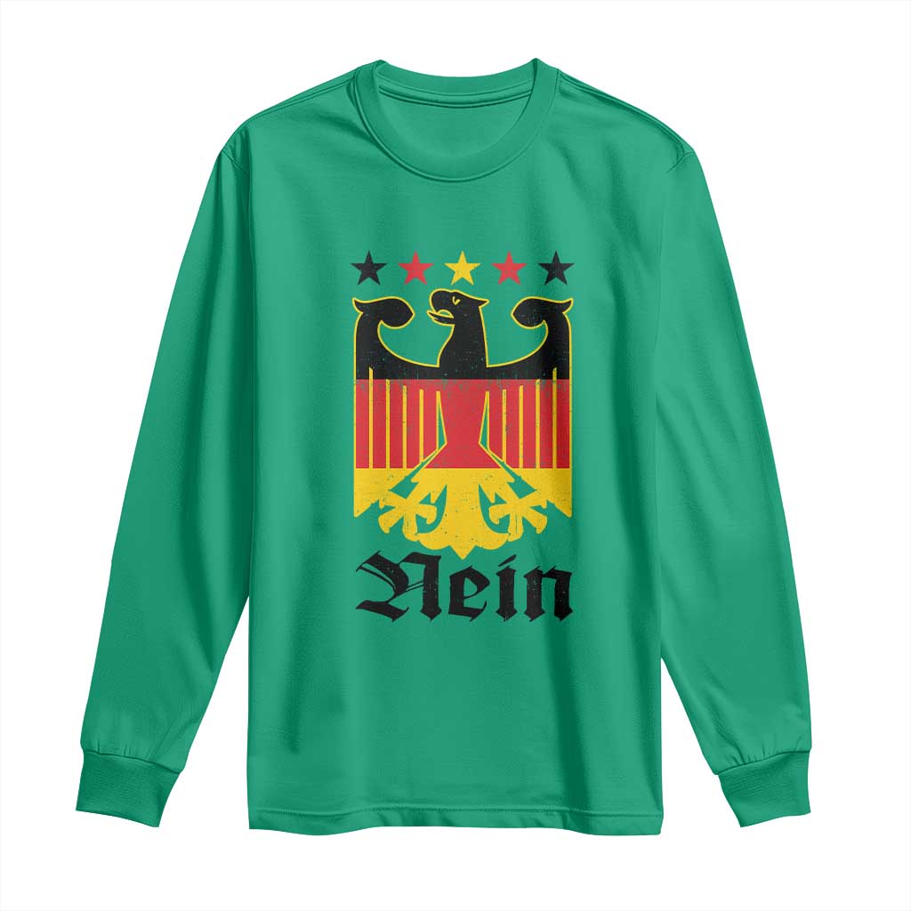 Funny German Eagle Long Sleeve Shirt Vintage Nein No Germany Souvenir Oktoberfest TS11 Irish Green Print Your Wear