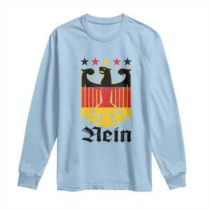 Funny German Eagle Long Sleeve Shirt Vintage Nein No Germany Souvenir Oktoberfest TS11 Light Blue Print Your Wear